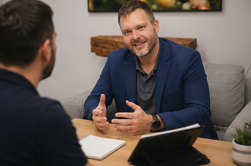 Frédéric Fortin en rencontre individuelle de coaching